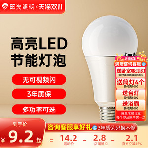 阳光照明新品大功率E27螺口LED节能球泡柱状灯泡