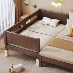 实木拼接床加宽神器 儿童单人小床 婴儿床边加宽拼接大床