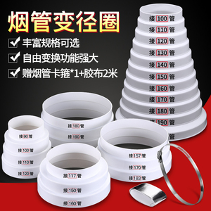 抽油烟机排烟管变径圈 大小转换接头止逆阀变径器厨房配件