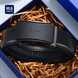 海澜之家男士真牛皮自动扣腰带 百搭实用送礼首选