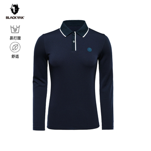 BLACKYAK布来亚克2024秋季新款女士长袖弹力微拉绒POLO衫FVW636