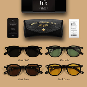 Montma美式复古M276超轻男女通用太阳镜 户外驾驶摩托车墨镜